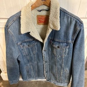Sherpa lined Blue Jean jacket